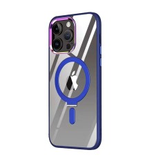 iPhone 13 Pro Kılıf Mudo Magneticsafe Standlı Kapak - Lacivert