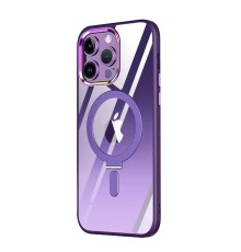 iPhone 13 Pro Kılıf Mudo Magneticsafe Standlı Kapak - Derin Mor