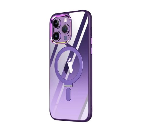 iPhone 13 Pro Kılıf Mudo Magneticsafe Standlı Kapak - Derin Mor iPhone 13 Pro Kılıf Mudo Magneticsafe Standlı Kapak - Derin Mor