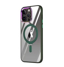 iPhone 13 Pro Kılıf Mudo Magneticsafe Standlı Kapak - Köknar Yeşili