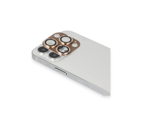iPhone 13 Pro Max Pers Alüminyum Kamera Lens - Gold iPhone 13 Pro Max Pers Alüminyum Kamera Lens - Gold