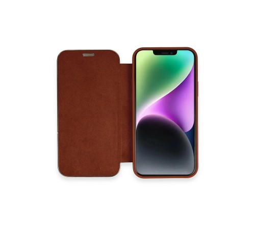 iPhone 11 Kılıf Dolpin Kapaklı - Kahverengi iPhone 11 Kılıf Dolpin Kapaklı - Kahverengi