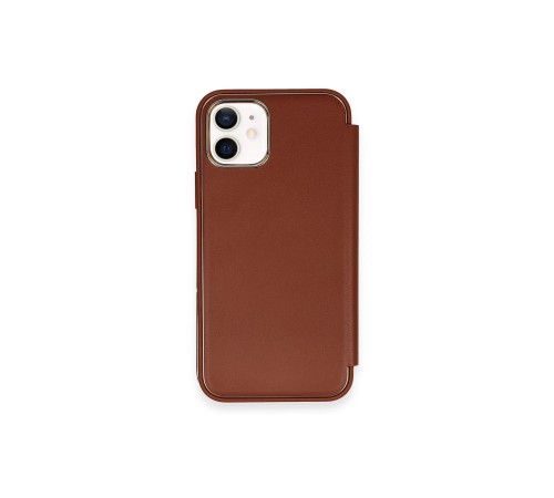 iPhone 11 Kılıf Dolpin Kapaklı - Kahverengi iPhone 11 Kılıf Dolpin Kapaklı - Kahverengi