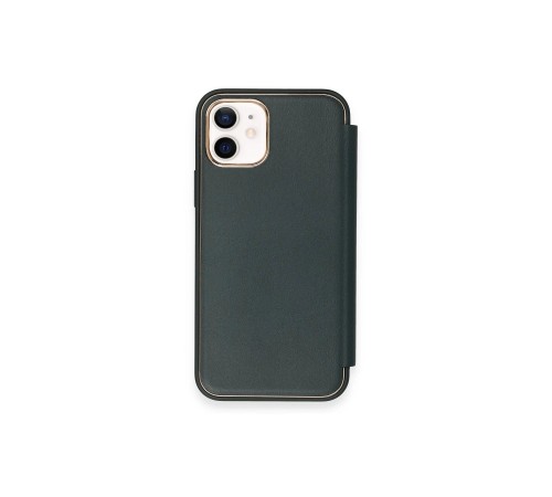 iPhone 11 Kılıf Dolpin Kapaklı - Koyu Yeşil iPhone 11 Kılıf Dolpin Kapaklı - Koyu Yeşil