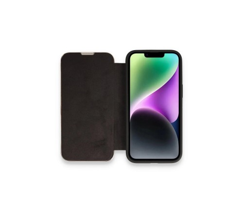 iPhone 13 Pro Max Kılıf Dolpin Kapaklı - Siyah iPhone 13 Pro Max Kılıf Dolpin Kapaklı - Siyah