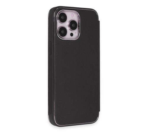 iPhone 13 Pro Kılıf Dolpin Kapaklı - Siyah iPhone 13 Pro Kılıf Dolpin Kapaklı - Siyah