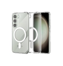 Samsung Galaxy S23 Plus Kılıf Magneticsafe Şeffaf Silikon - Şeffaf