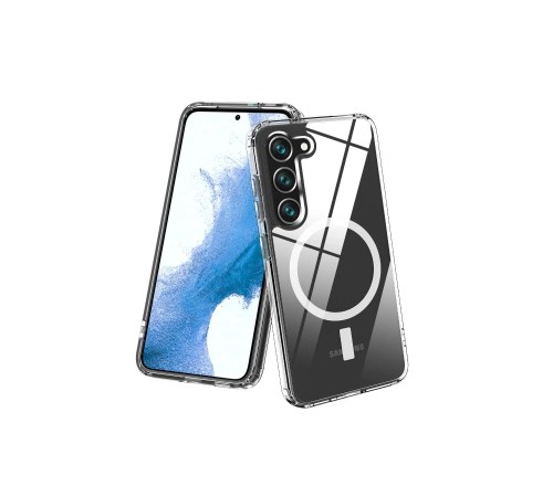 Samsung Galaxy S23 Plus Kılıf Magneticsafe Şeffaf Silikon - Şeffaf Samsung Galaxy S23 Plus Kılıf Magneticsafe Şeffaf Silikon - Şeffaf