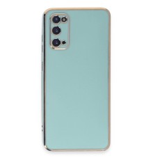 Samsung Galaxy S20 Kılıf Volet Silikon - Açık Yeşil