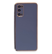 Samsung Galaxy S20 Kılıf Volet Silikon - Mavi