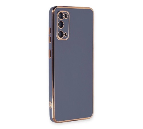 Samsung Galaxy S20 Kılıf Volet Silikon - Mavi
