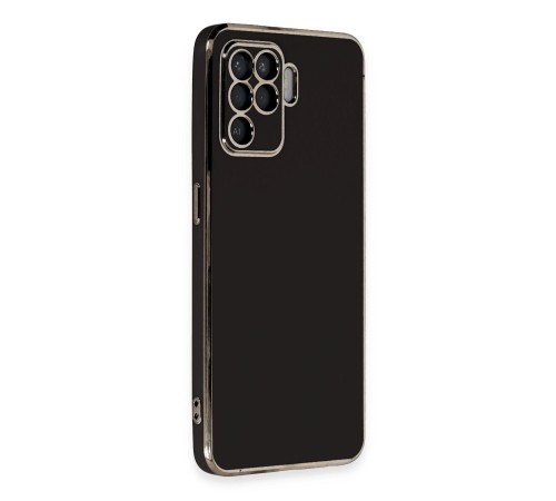 Oppo Reno 5 Lite Kılıf Volet Silikon - Siyah Oppo Reno 5 Lite Kılıf Volet Silikon - Siyah