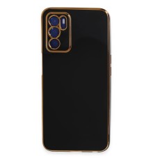 Oppo A16 Kılıf Volet Silikon - Siyah