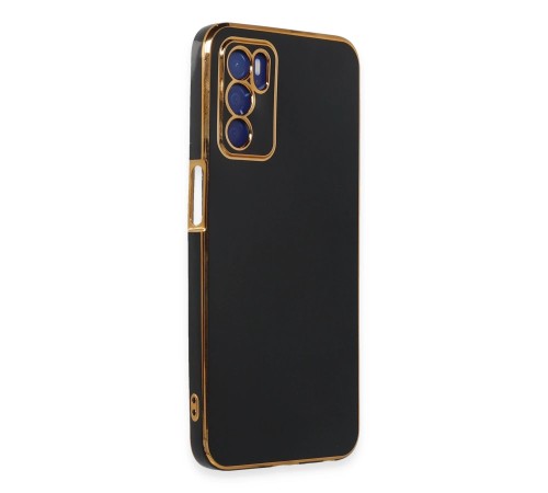 Oppo A16 Kılıf Volet Silikon - Siyah Oppo A16 Kılıf Volet Silikon - Siyah