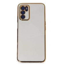 Oppo A16 Kılıf Volet Silikon - Beyaz