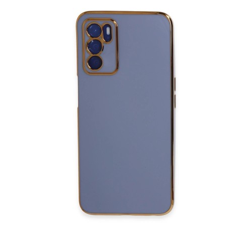 Oppo A16 Kılıf Volet Silikon - Mavi Oppo A16 Kılıf Volet Silikon - Mavi