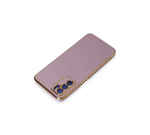 Oppo A16 Kılıf Volet Silikon - Mor