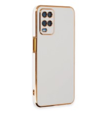 Oppo A54 4G Kılıf Volet Silikon - Beyaz