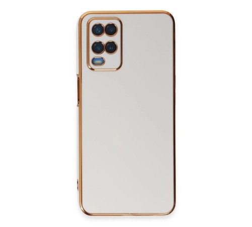 Oppo A54 4G Kılıf Volet Silikon - Beyaz Oppo A54 4G Kılıf Volet Silikon - Beyaz