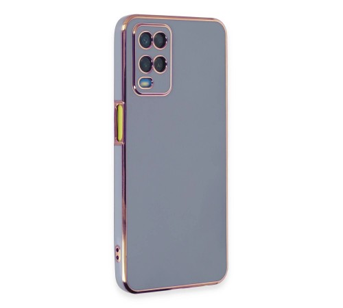 Oppo A54 4G Kılıf Volet Silikon - Mavi Oppo A54 4G Kılıf Volet Silikon - Mavi