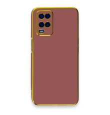 Oppo A54 4G Kılıf Volet Silikon - Kırmızı