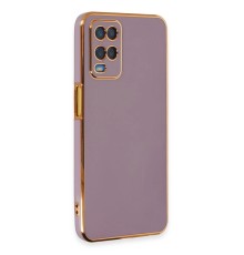 Oppo A54 4G Kılıf Volet Silikon - Mor