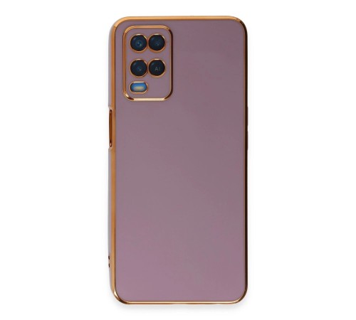 Oppo A54 4G Kılıf Volet Silikon - Mor Oppo A54 4G Kılıf Volet Silikon - Mor