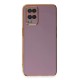 Oppo A54 4G Kılıf Volet Silikon - Mor