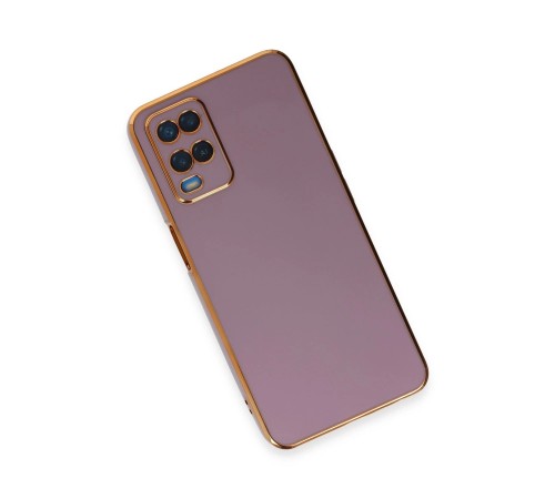 Oppo A54 4G Kılıf Volet Silikon - Mor Oppo A54 4G Kılıf Volet Silikon - Mor