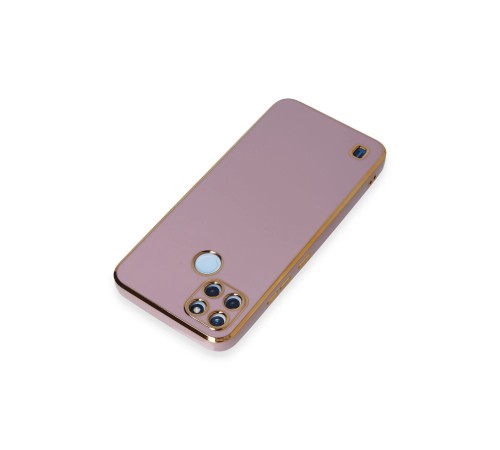 Realme C25Y Kılıf Volet Silikon - Mor Realme C25Y Kılıf Volet Silikon - Mor