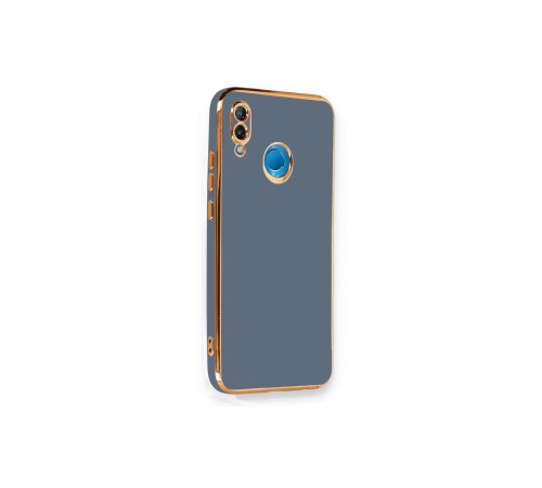 Huawei P20 Lite Kılıf Volet Silikon - Mavi Huawei P20 Lite Kılıf Volet Silikon - Mavi