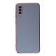 Samsung Galaxy A50 Kılıf Volet Silikon - Mavi