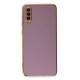 Samsung Galaxy A50 Kılıf Volet Silikon - Mor