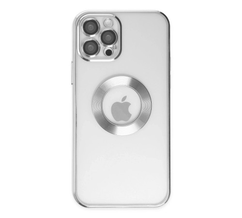 iPhone 12 Pro Max Kılıf Slot Silikon - Gümüş iPhone 12 Pro Max Kılıf Slot Silikon - Gümüş