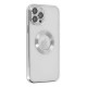 iPhone 12 Pro Max Kılıf Slot Silikon - Gümüş