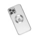 iPhone 12 Pro Max Kılıf Slot Silikon - Gümüş