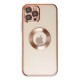 iPhone 12 Pro Max Kılıf Slot Silikon - Rose Gold