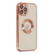 iPhone 12 Pro Max Kılıf Slot Silikon - Rose Gold