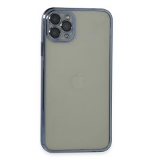iPhone 11 Pro Max Kılıf Razer Lensli Silikon - Açık Mavi