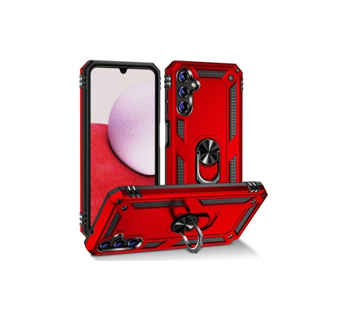 Samsung Galaxy A04S Kılıf Sofya Yüzüklü Silikon Kapak - Kırmızı Samsung Galaxy A04S Kılıf Sofya Yüzüklü Silikon Kapak - Kırmızı