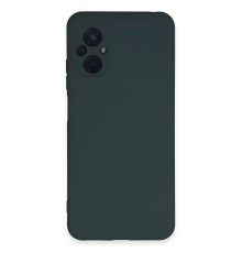 Xiaomi Poco M5 Kılıf Nano içi Kadife Silikon - Koyu Yeşil