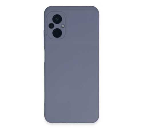 Xiaomi Poco M5 Kılıf Nano içi Kadife Silikon - Gri Xiaomi Poco M5 Kılıf Nano içi Kadife Silikon - Gri