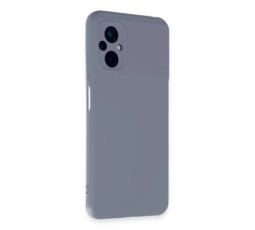 Xiaomi Poco M5 Kılıf Nano içi Kadife Silikon - Gri Xiaomi Poco M5 Kılıf Nano içi Kadife Silikon - Gri