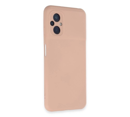 Xiaomi Poco M5 Kılıf Nano içi Kadife Silikon - Pudra Xiaomi Poco M5 Kılıf Nano içi Kadife Silikon - Pudra
