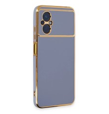 Xiaomi Poco M5 Kılıf Volet Silikon - Mavi