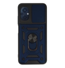 Xiaomi Poco M5 Kılıf Pars Lens Yüzüklü Silikon - Lacivert