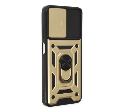 Xiaomi Poco M5 Kılıf Pars Lens Yüzüklü Silikon - Gold