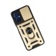 Xiaomi Poco M5 Kılıf Pars Lens Yüzüklü Silikon - Gold