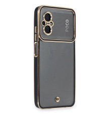 Xiaomi Poco M5 Kılıf Liva Lens Silikon - Siyah