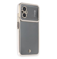 Xiaomi Poco M5 Kılıf Liva Lens Silikon - Beyaz